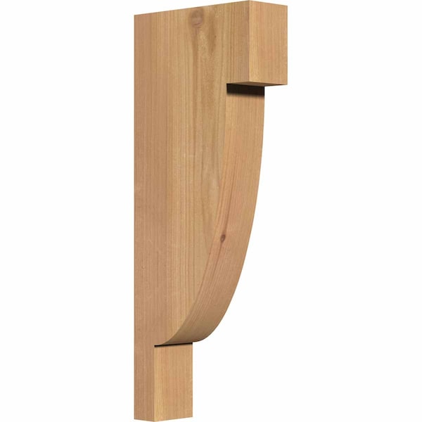 Ekena Millwork Alpine Smooth Corbel, Western Red Cedar, 3 1/2"W x 10"D x 26"H COR04X10X26ALP00SWR - main